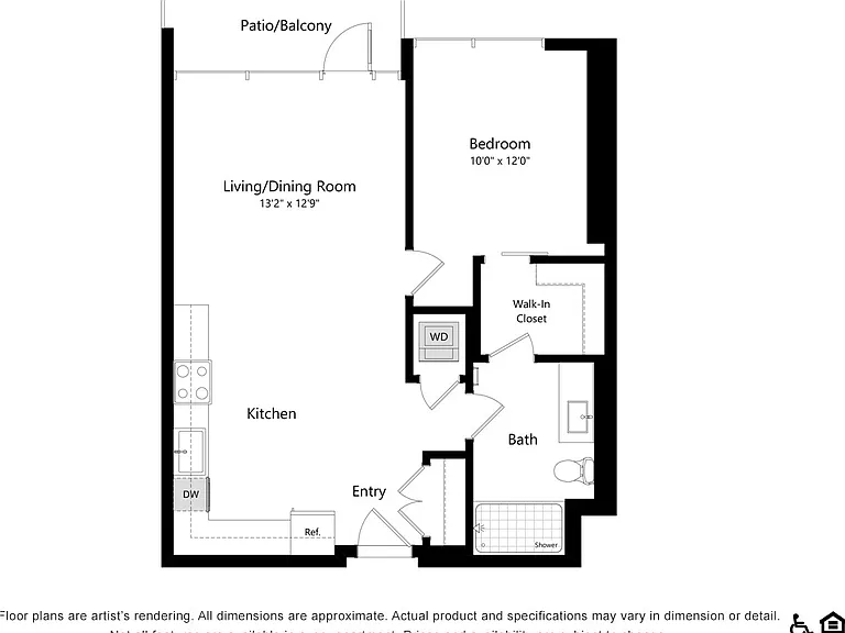 B1.1 | 1 bed 1 bath | 736 sq. ft. B1.1 | 1 bed 1 bath | 736 sq. ft.