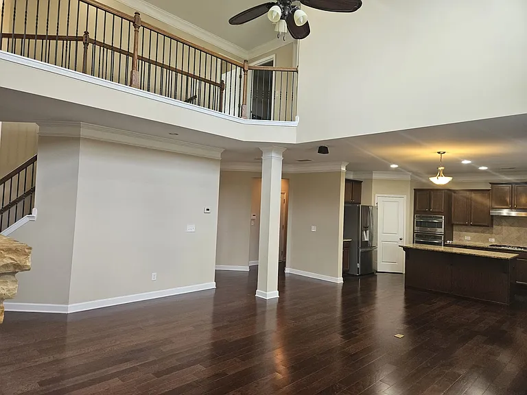 Living hall view from cabinets