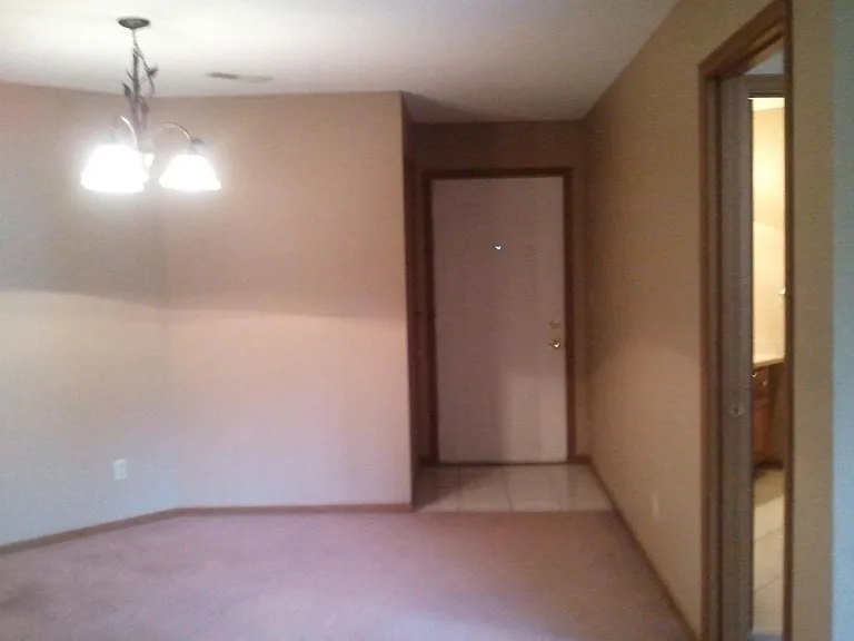dining area, entryway, master suite door