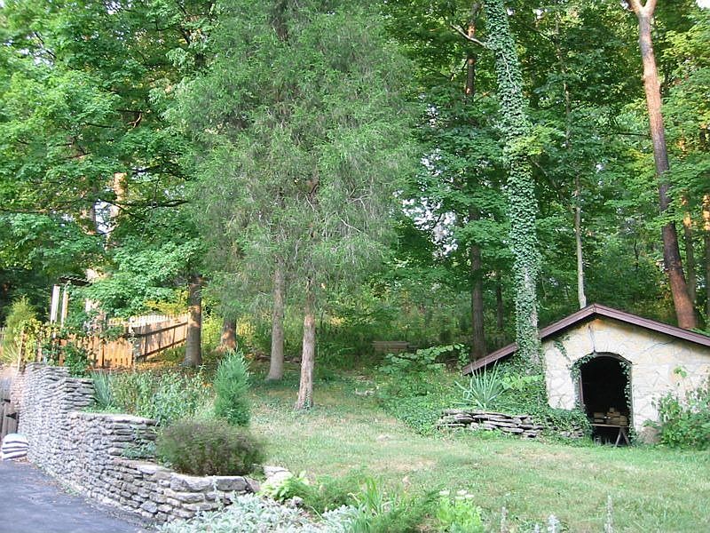 spring house, off driveway