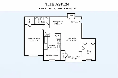 Floor plan The Aspen