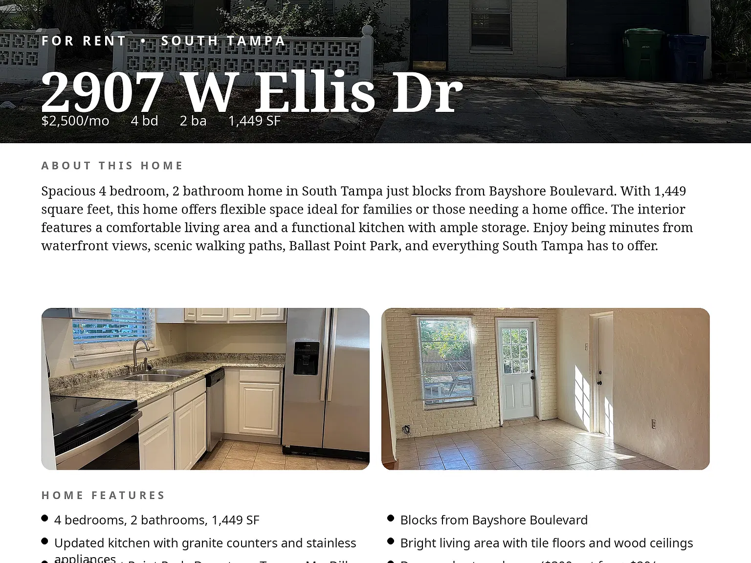 4 bed, 1449 sqft, $2,500 — Photo 1