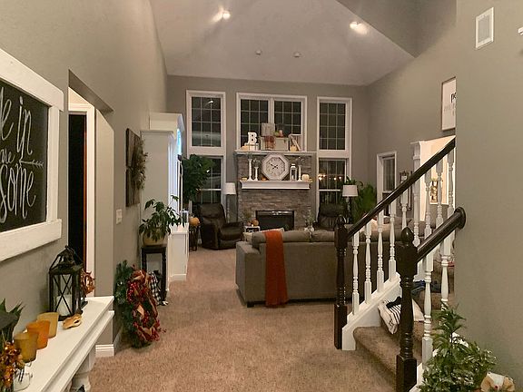 Foyer view into family room