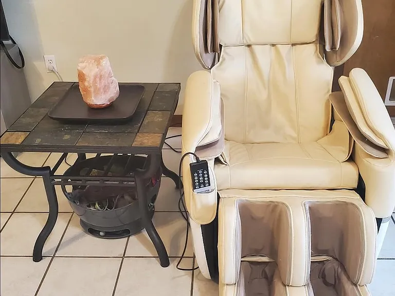 Massage Chair- Full Body Heated Massage, Reclines Flat, Massages Head, Neck, Back, Legs, Bottom of Feet and Hands,