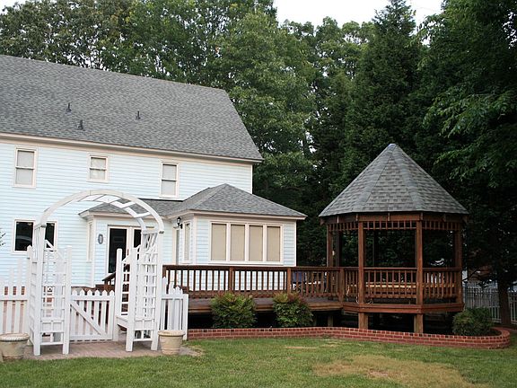 Back yard with deck