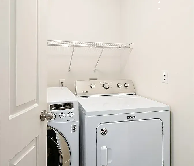Laundry room on top floor