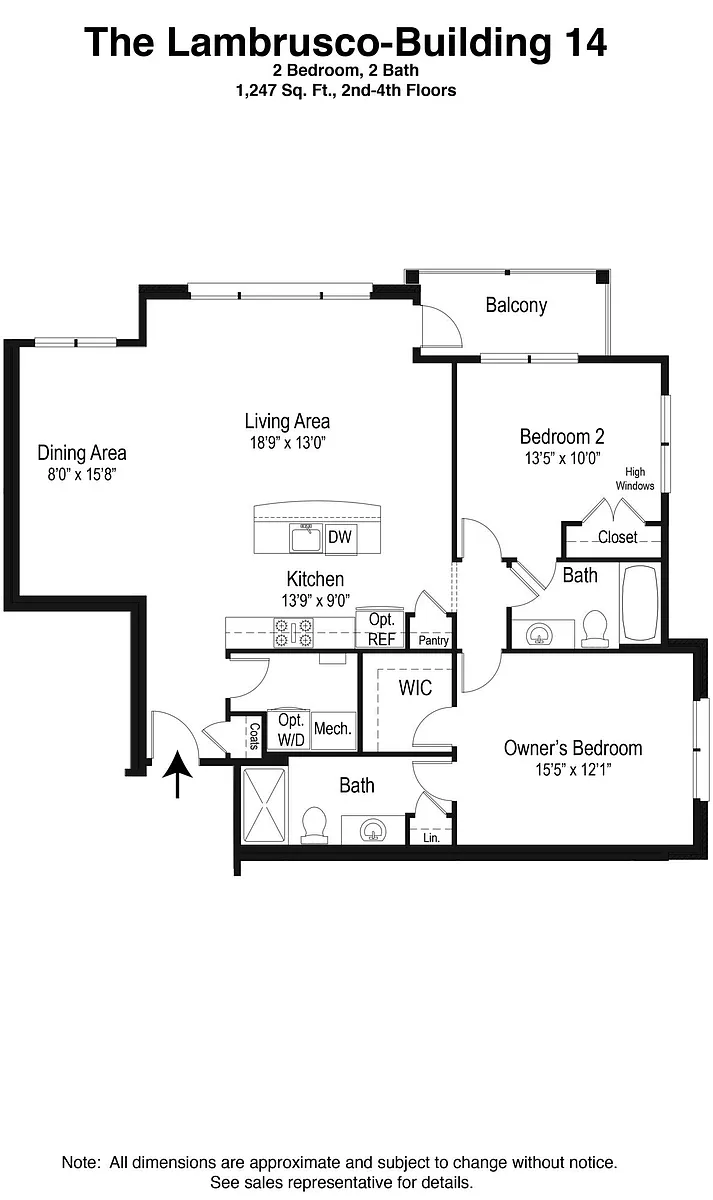 Floor plan Lambrusco