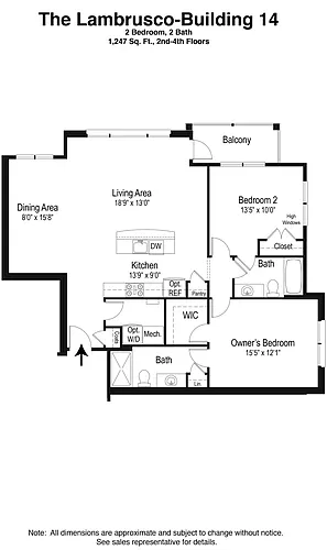 Floor plan Lambrusco