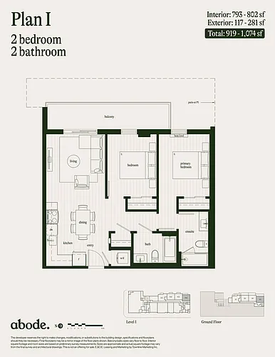 Floor plan 104
