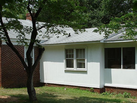Back yard and screened porch