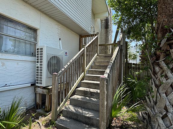Stairs leading to front door