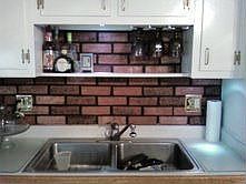 Front of kitchen sink