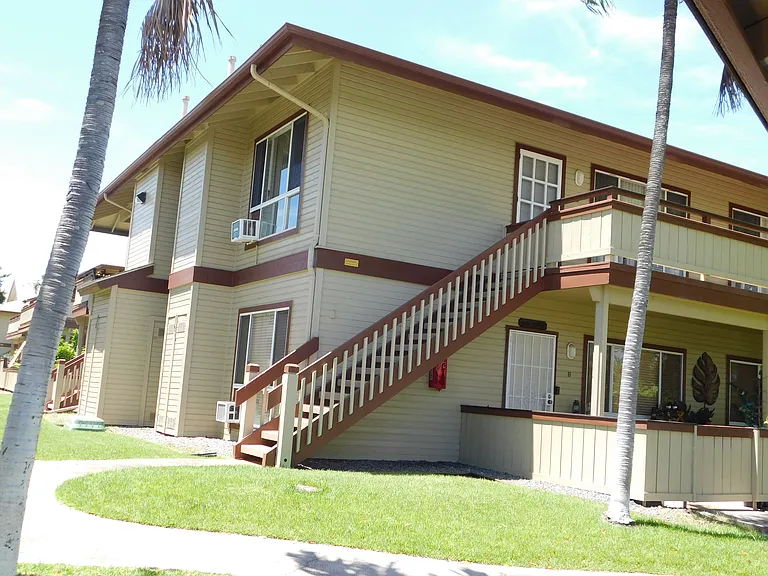 Upstairs corner/end unit on the perimeter of the complex.