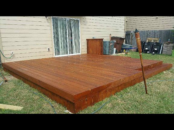Brand new 16 by 16 deck