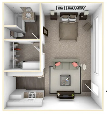Floor plan Studio