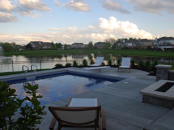 Pool/gas fire pit (2015)