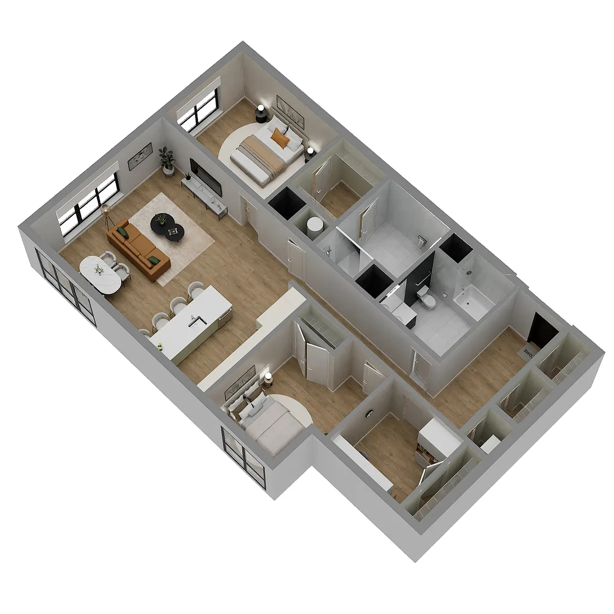 Floor plan B16D