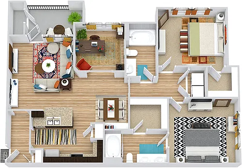 Floor plan Brazos with Study
