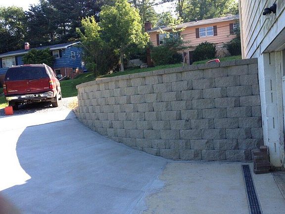 New  Retaining Wall