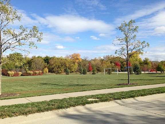 Neighborhood park at the bottom of the street