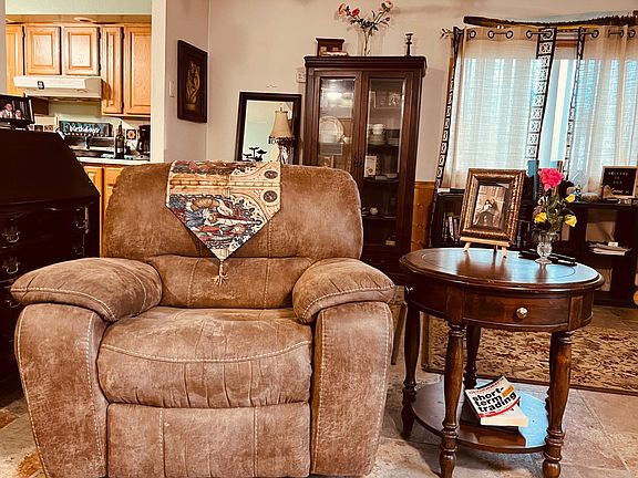 A large recliner, great for relaxing, reading, and napping!