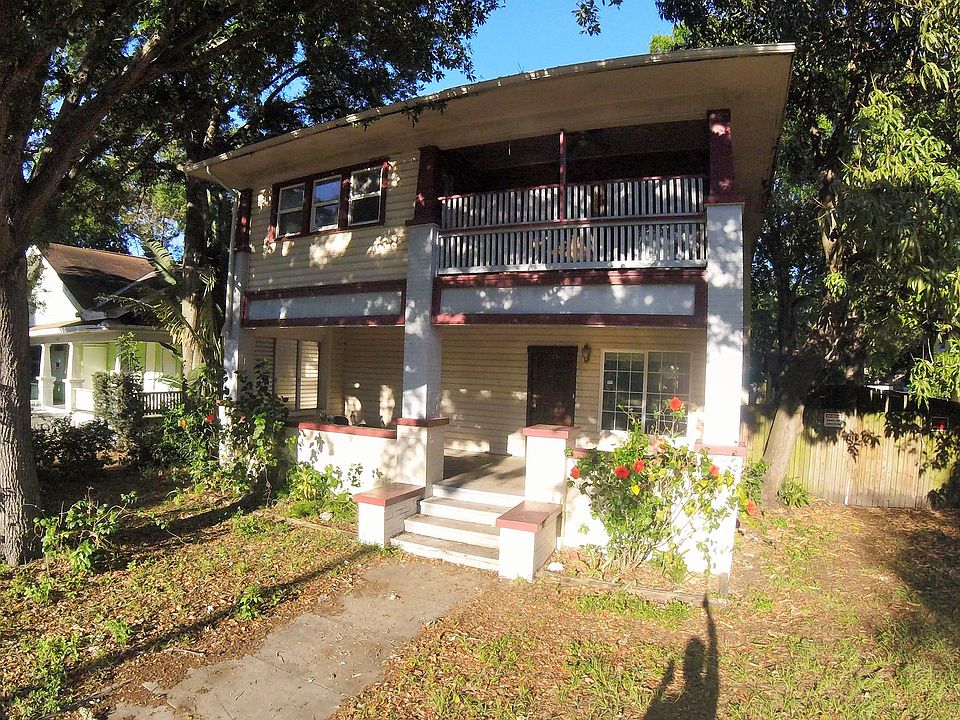 front of home, double patios