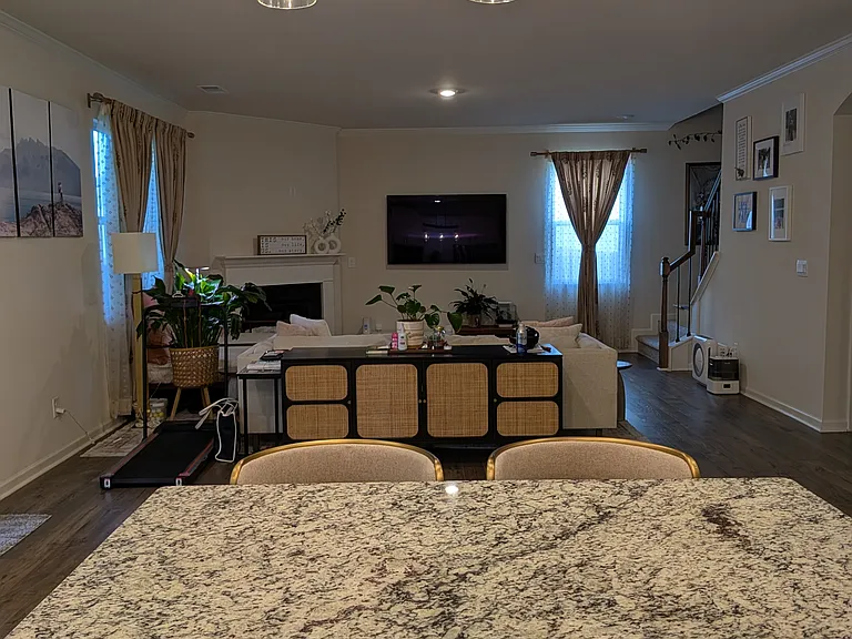 View from Kitchen to Family Room