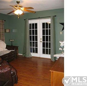LIVING AREA with new french doors that lead to over sized deck