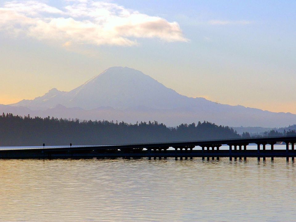 Your view of Mt. Rainier and Lake Washington 