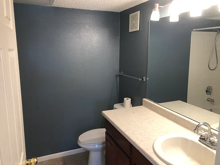 Main floor bathroom - updated tile, shower with tub