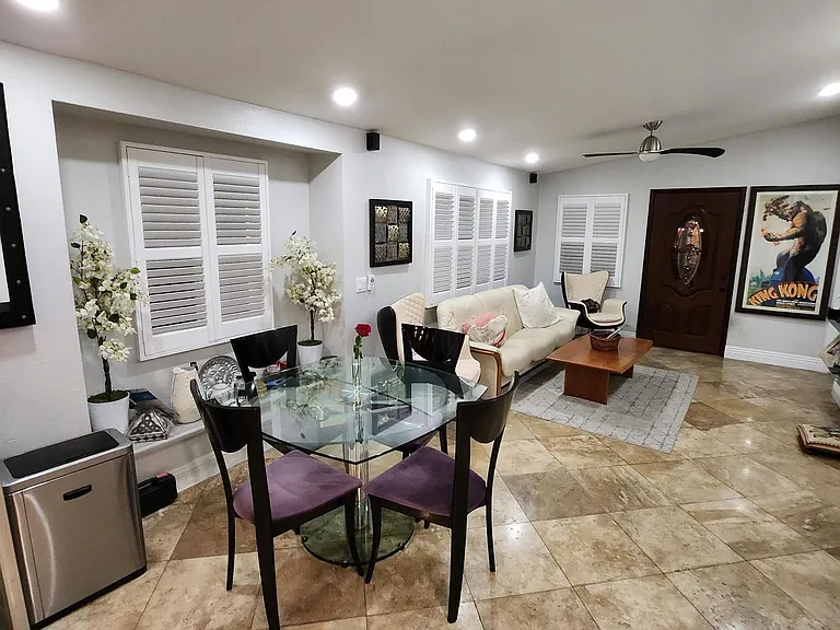 Living Room and Dining Room