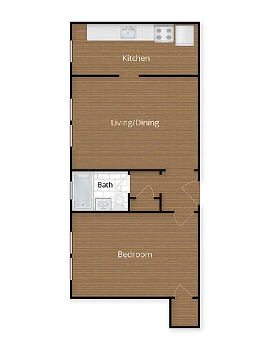 Floor plan One Bedroom