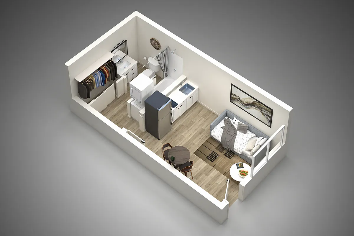 Floor plan Studio - Type A UL