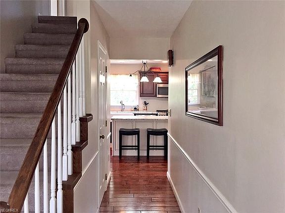 Entry Way View with hardwood throughout first floor