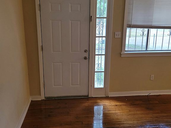 Front door entry Living room