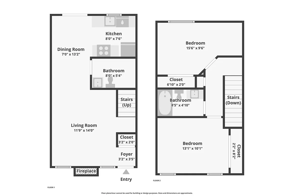 Floor plan 2 Bedroom