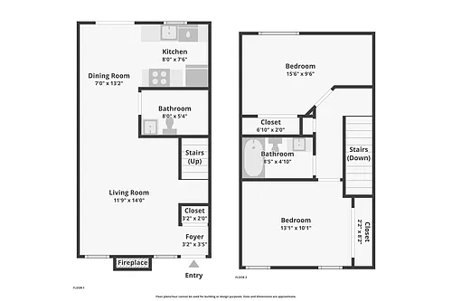 Floor plan 2 Bedroom