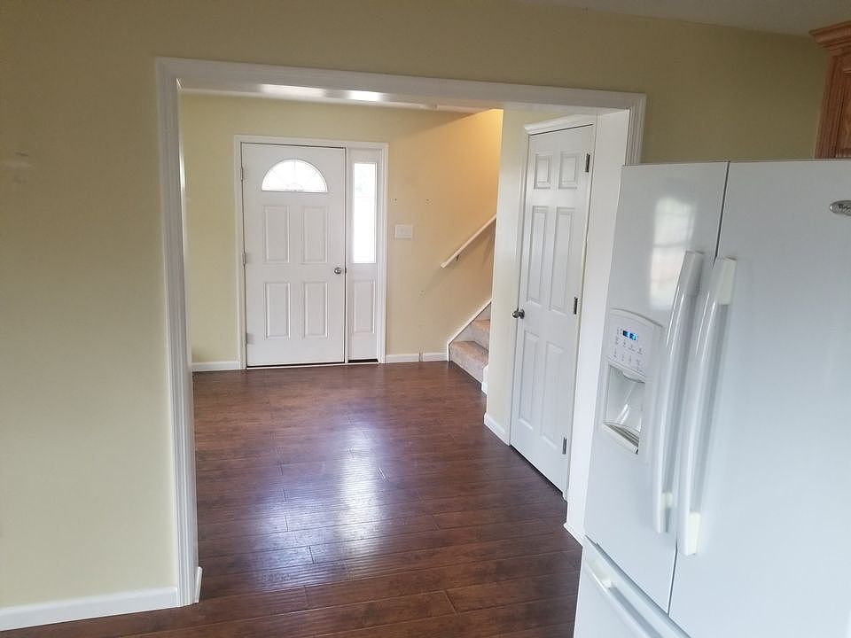 View of front door from Kitchen