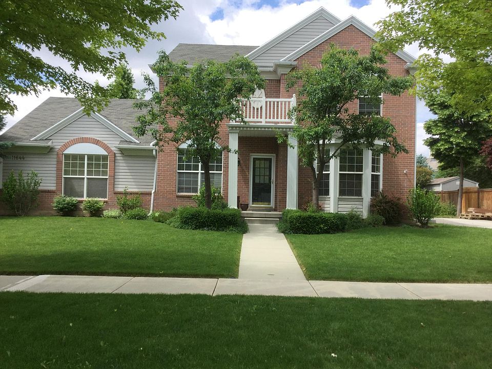 front view of brick colonial home