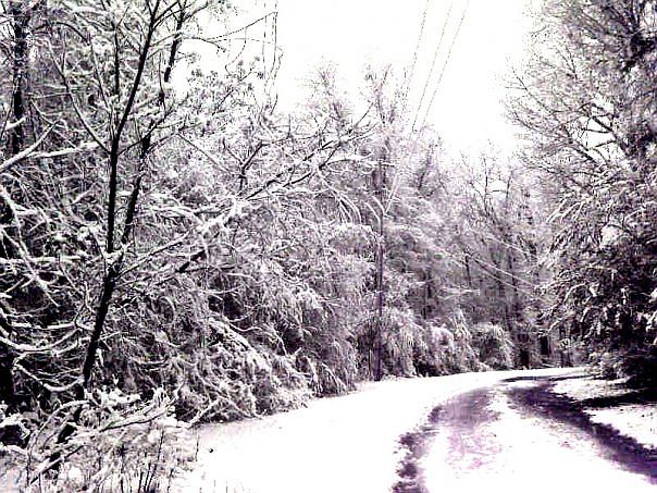 Snow on drive