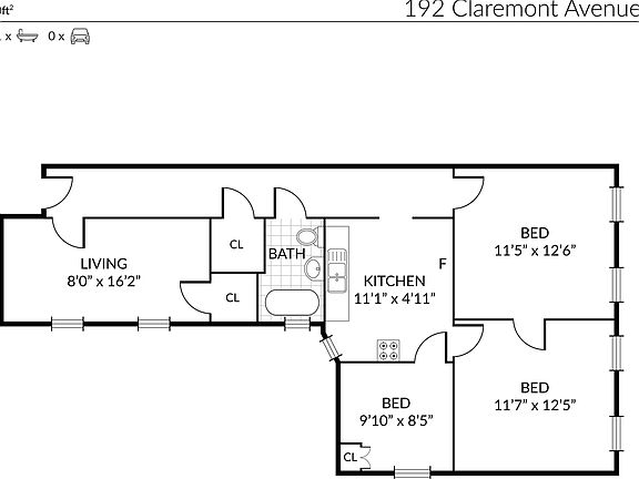 2nd image of 192 Claremont Ave APT 3B