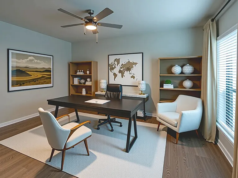 Residence C Bedroom or Office (virtually staged)