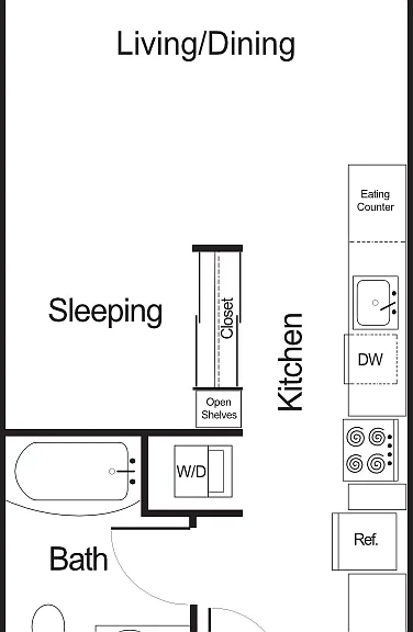 Studio Floorplan Diagram
