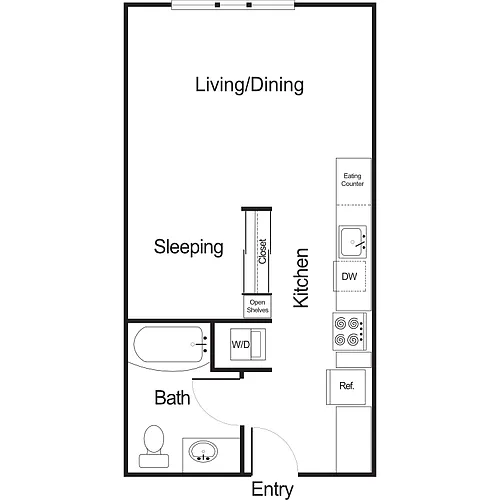 Floor plan Studio