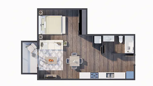 Floor plan Studio E