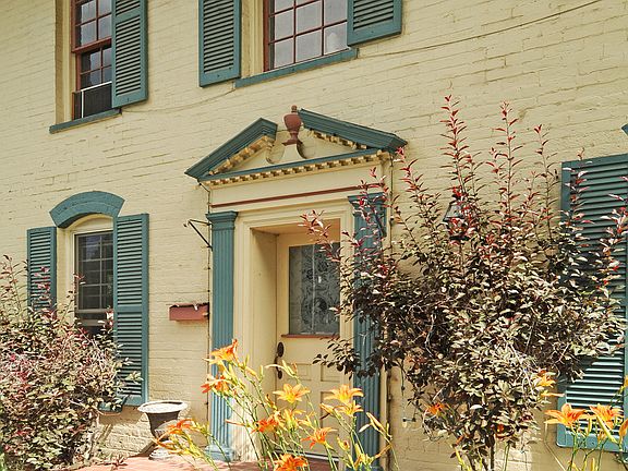 One of 2 front doors