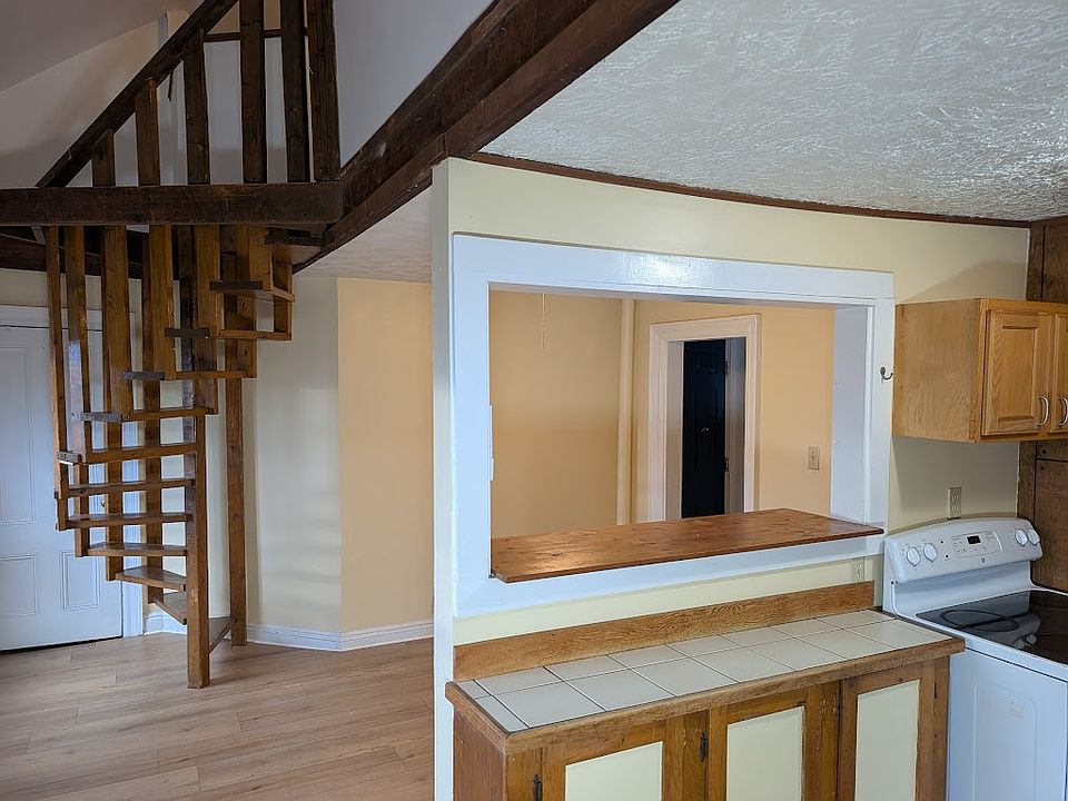 Kitchen into living room