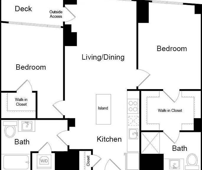 B1 floor plan Serenity
