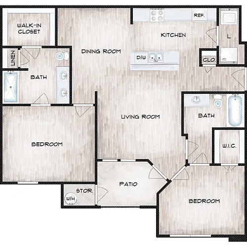 Floor plan B1