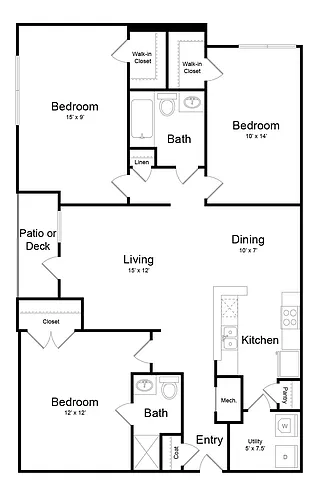 Floor plan Riviera - Classic